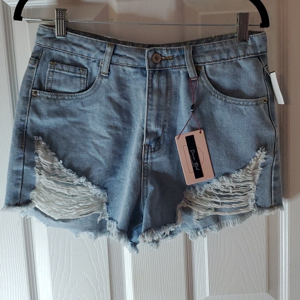 🇺🇸New Distressed Jean Shorts Size M